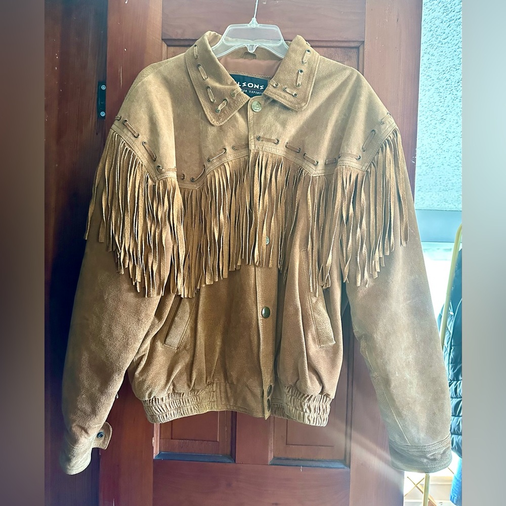 Vintage Wilsons Fringe Suede Jacket